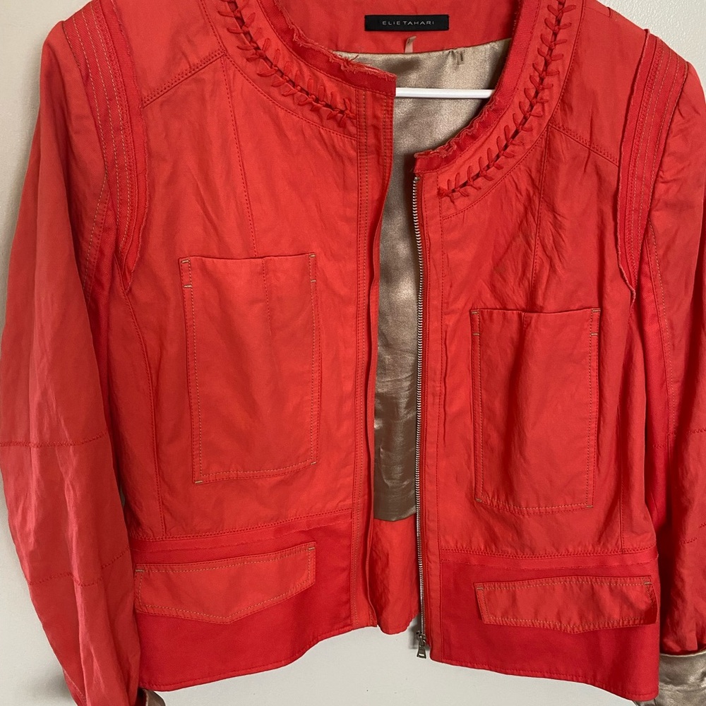 Red Women's Jacket by Elie Tahari